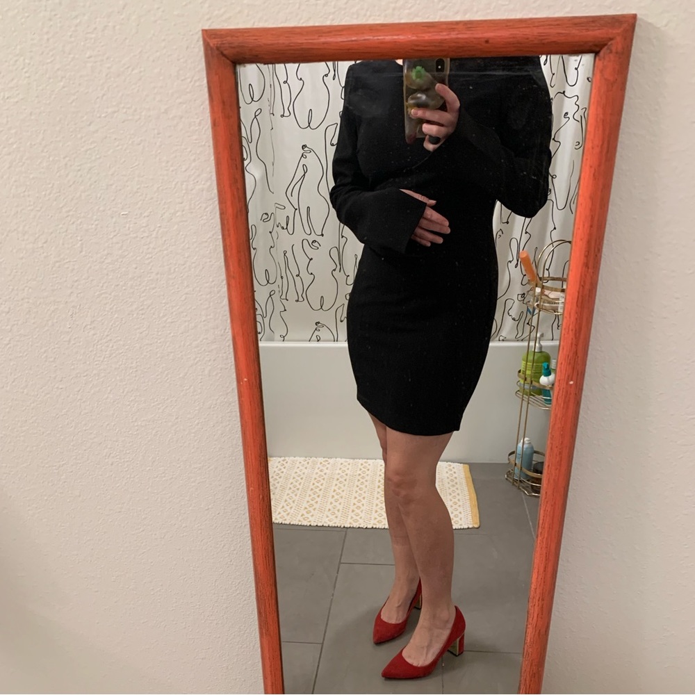 Little Black Dress with Long Sleeves